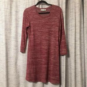 Veronica M Heathered Sweater Dress Tunic Medium